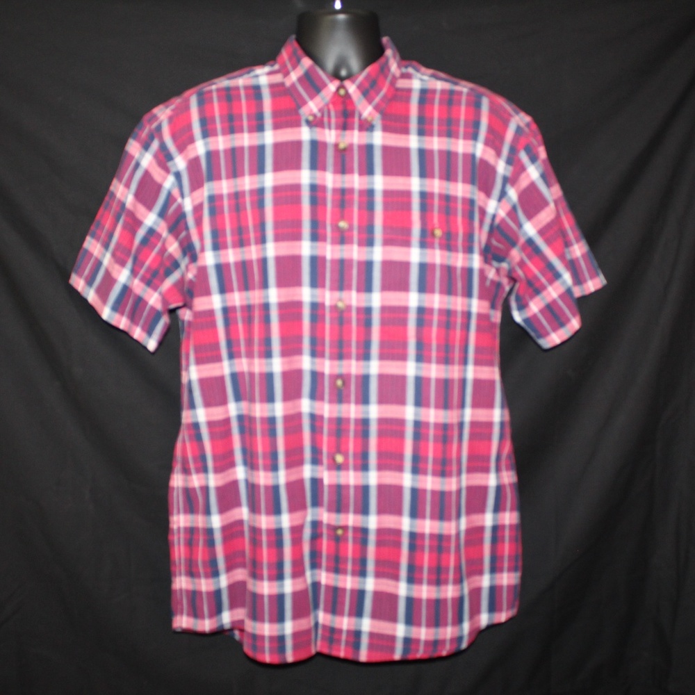 Orvis Plaid button down Red size large